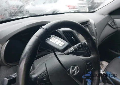 2013 Hyundai Veloster Turbo W/Blue из США, поврежденный, VIN KMHTC6AE0DU180267